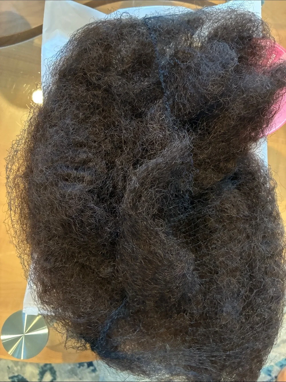 QVR Afro Kinkys Bulk Human Hair for Dreadlock Extensions Repair Locs 50 Gram/